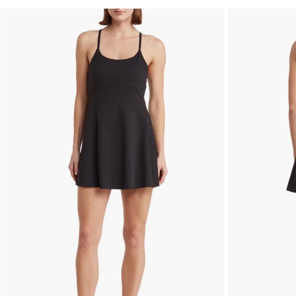 Elegant Black Spaghetti Strap Dress